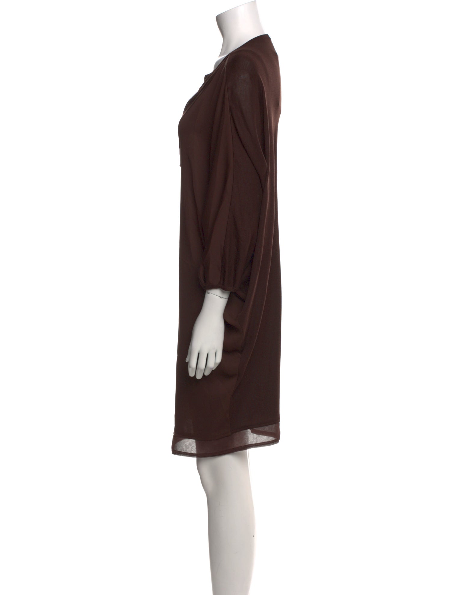 Brioni Cowl Neck Mini Dress